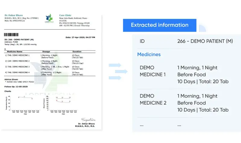 OCR-powered healthcare data collection